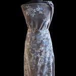 FA-1234 - Σιφόν Βελούδο Κεντημένο Μπορντούρα