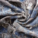 FA-1234 - Σιφόν Βελούδο Κεντημένο Μπορντούρα