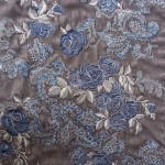 FA-1234 - Σιφόν Βελούδο Κεντημένο Μπορντούρα