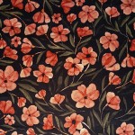 PR-1229 - Εμπριμέ Bαμβακερό Φλοράλ