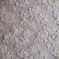 RE-1222 (35 εκ.) Δαντέλα Κορδονέ Κεντημένη