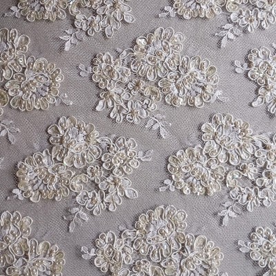 RE-1222 (35 εκ.) Δαντέλα Κορδονέ Κεντημένη