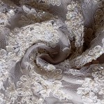 RE-1222 (35 εκ.) Δαντέλα Κορδονέ Κεντημένη